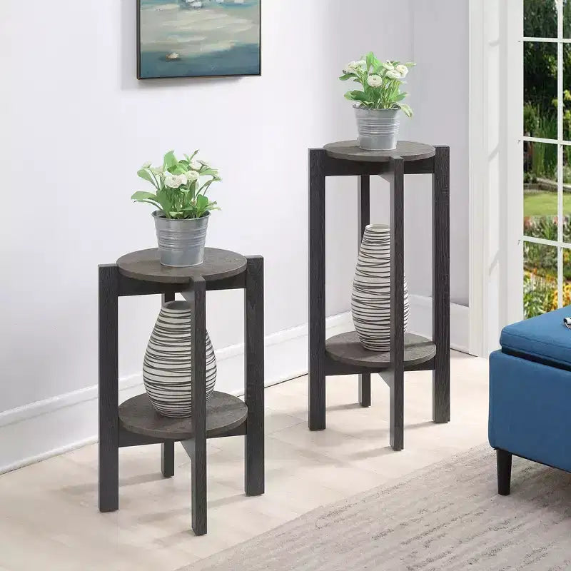 31,25 Newport Deluxe Meuble à plantes à 2 niveaux - Breighton Home