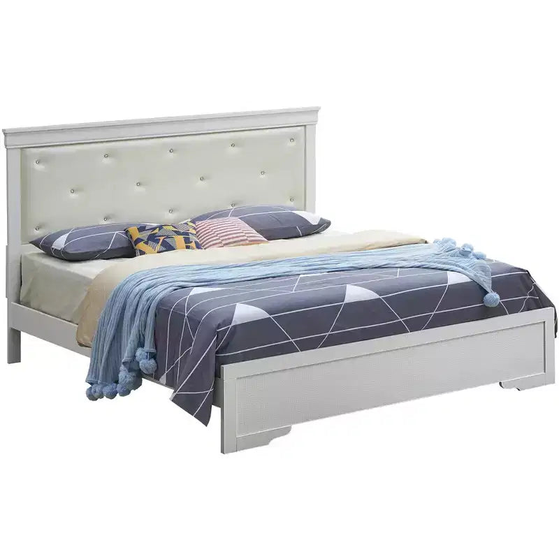 Lits à panneaux Lorana et Queen Passion Furniture
