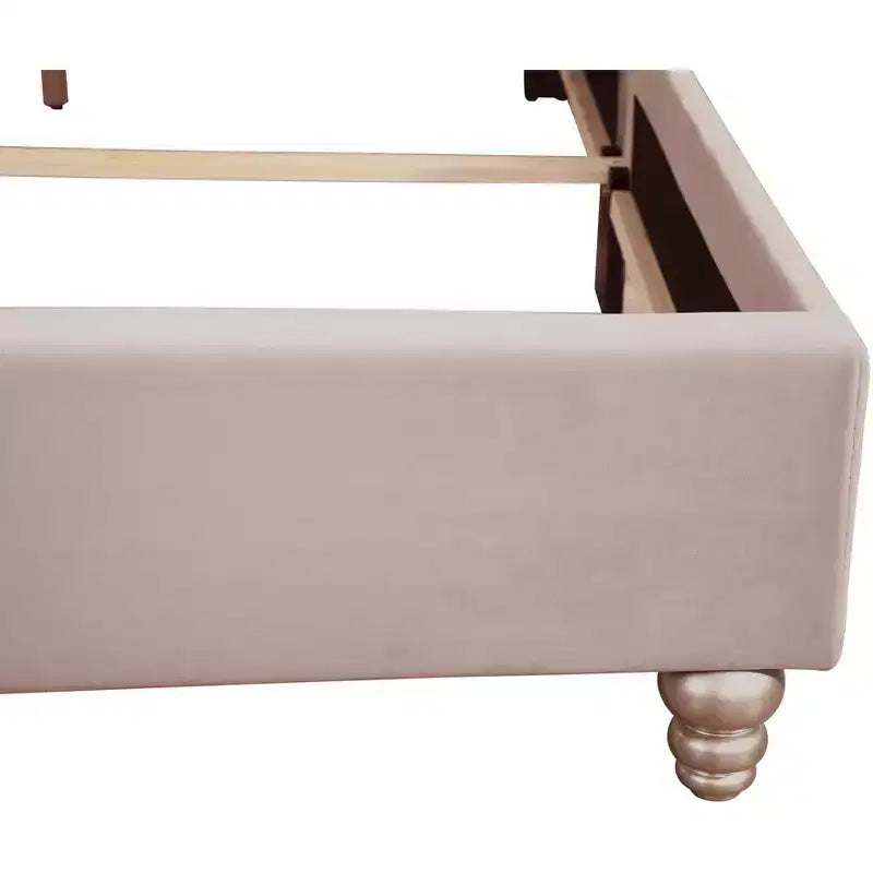 Lit à panneaux capitonné complet Passion Furniture Joy Jewel