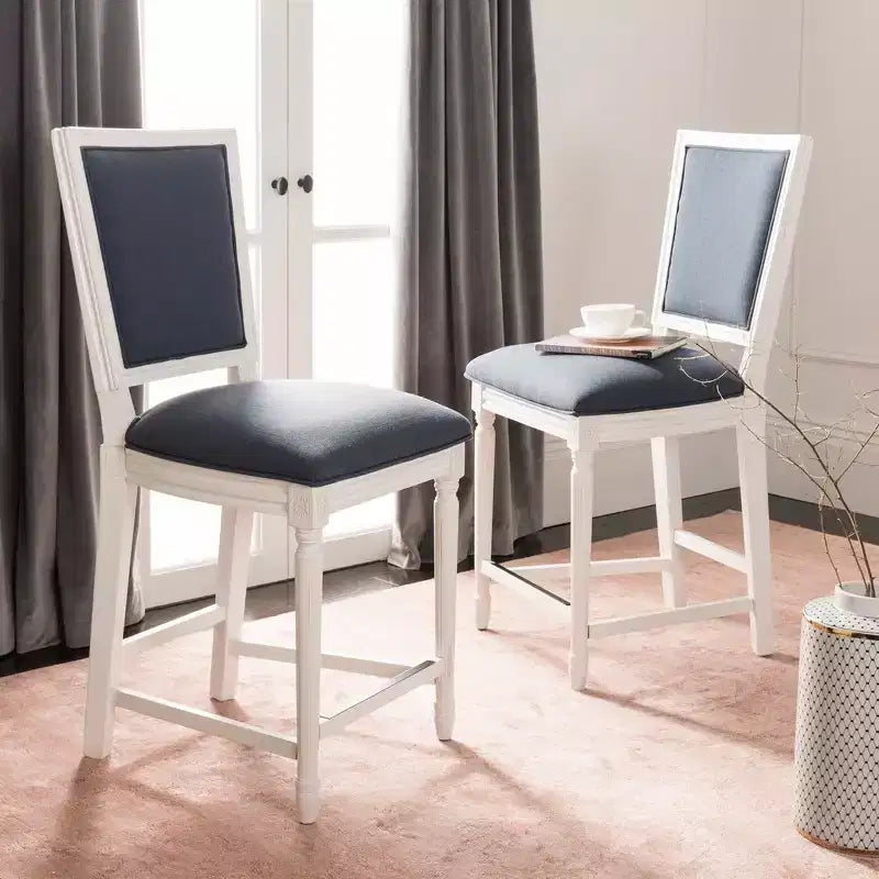 Tabouret de comptoir rectangulaire Buchanan (Lot de 2) - FOX6271 - Safavieh Couture