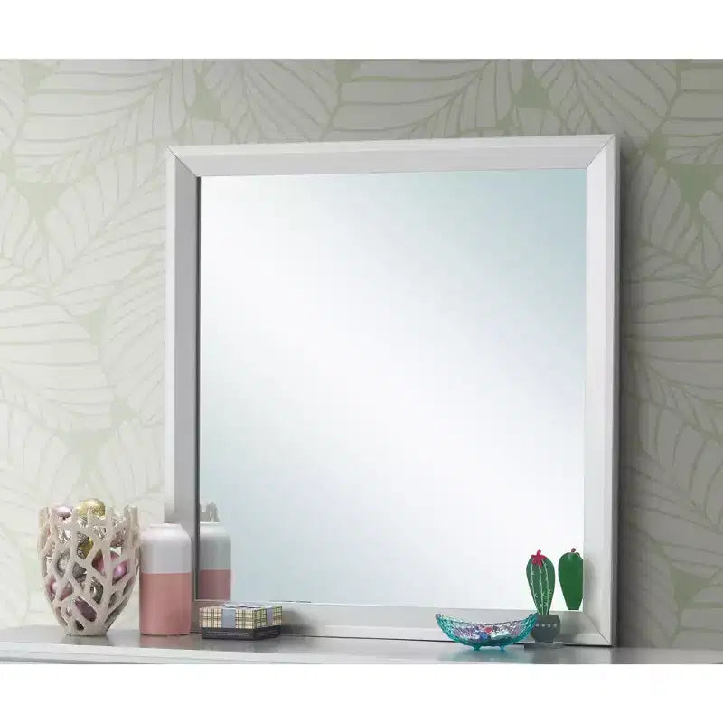 Miroir de commode encadré carré classique Passion Furniture 36 po x 36 po