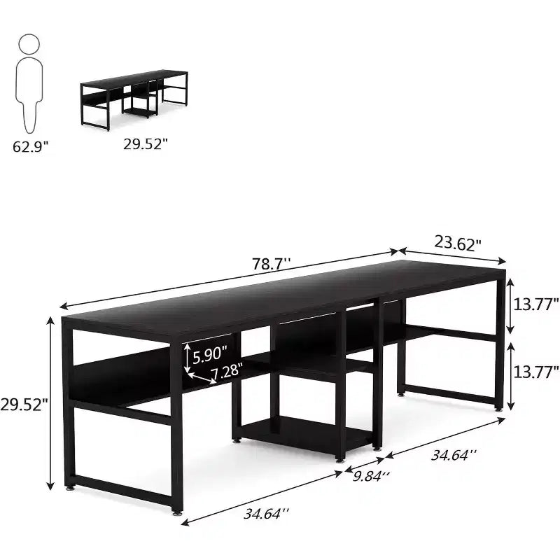 Bureau double Tribedesigns 78,7 po