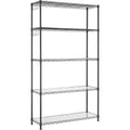 SONGMICS Garage Shelving, Wire Shelving Unit, Kitchen Storage Rack with Adjustable Shelves, for Living Room, Garage, Black