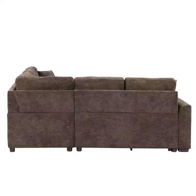 Canapé-lit d'angle 82,6 W avec roulettes, canapé-lit gigogne avec ports USB et prises de courant - ModernLuxe