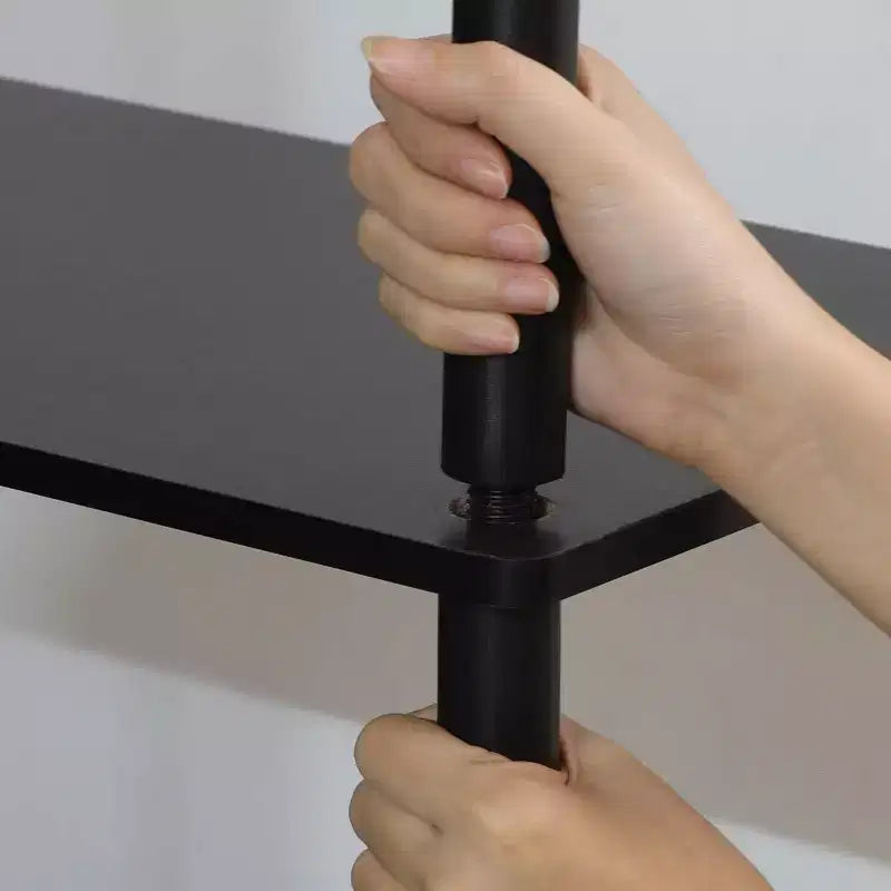 Meuble TV 3 niveaux sans outils Furinno pour téléviseurs jusqu'à 50 pouces - Centre multimédia de divertissement