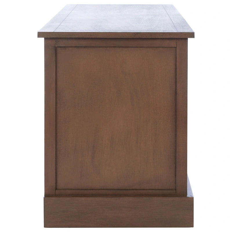 Banc de rangement 3 tiroirs avec étagère inférieure, une place – 120 cm (L) x 38 cm (P) x 48 cm (H) | Sable / Noir / Marron / Blanc vieilli