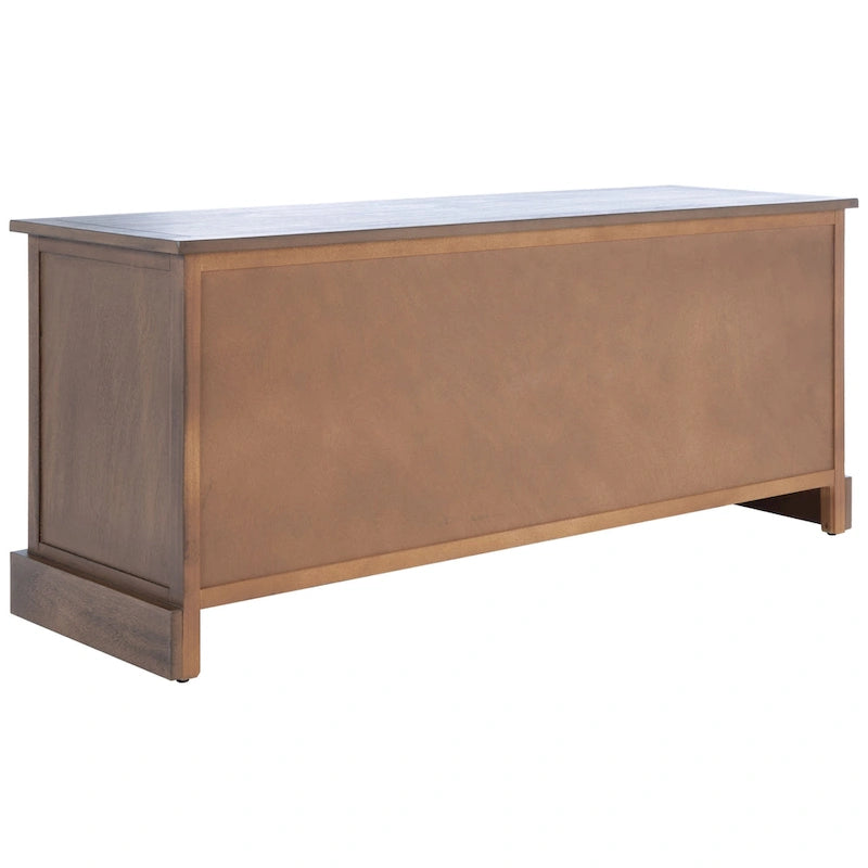 Banc de rangement 3 tiroirs avec étagère inférieure, une place – 120 cm (L) x 38 cm (P) x 48 cm (H) | Sable / Noir / Marron / Blanc vieilli