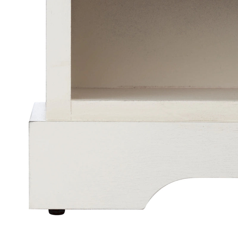 Banc de rangement 3 tiroirs avec étagère inférieure, une place – 120 cm (L) x 38 cm (P) x 48 cm (H) | Sable / Noir / Marron / Blanc vieilli