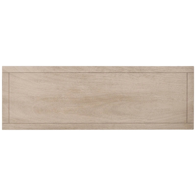 Banc de rangement 3 tiroirs avec étagère inférieure, une place – 120 cm (L) x 38 cm (P) x 48 cm (H) | Sable / Noir / Marron / Blanc vieilli