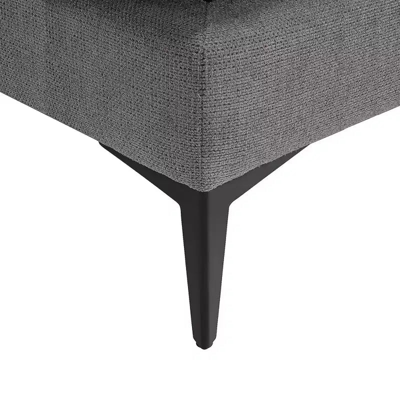 Canapé sectionnel 3 places minimaliste en forme de L avec méridienne réversible pour salon - Morden Fort