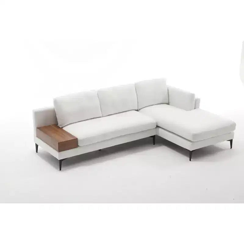 Canapé sectionnel 3 places minimaliste en forme de L avec méridienne réversible pour salon - Morden Fort