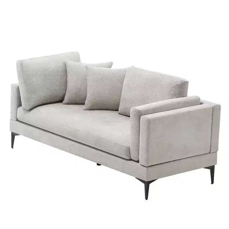Canapé sectionnel 3 places minimaliste en forme de L avec méridienne réversible pour salon - Morden Fort