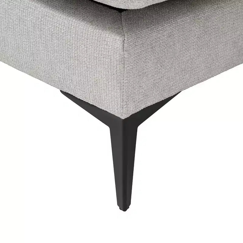 Canapé sectionnel 3 places minimaliste en forme de L avec méridienne réversible pour salon - Morden Fort