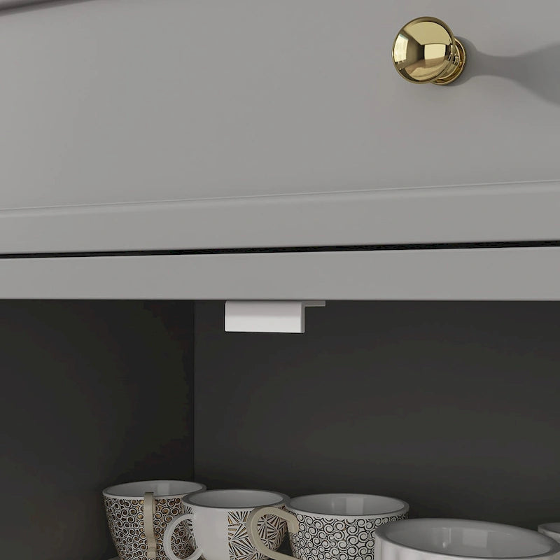 Commode de rangement polyvalente Meuble de rangement Buffet bahut Blanc/Noir/Gris