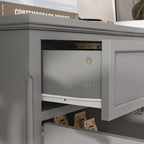 Commode de rangement polyvalente Meuble de rangement Buffet bahut Blanc/Noir/Gris