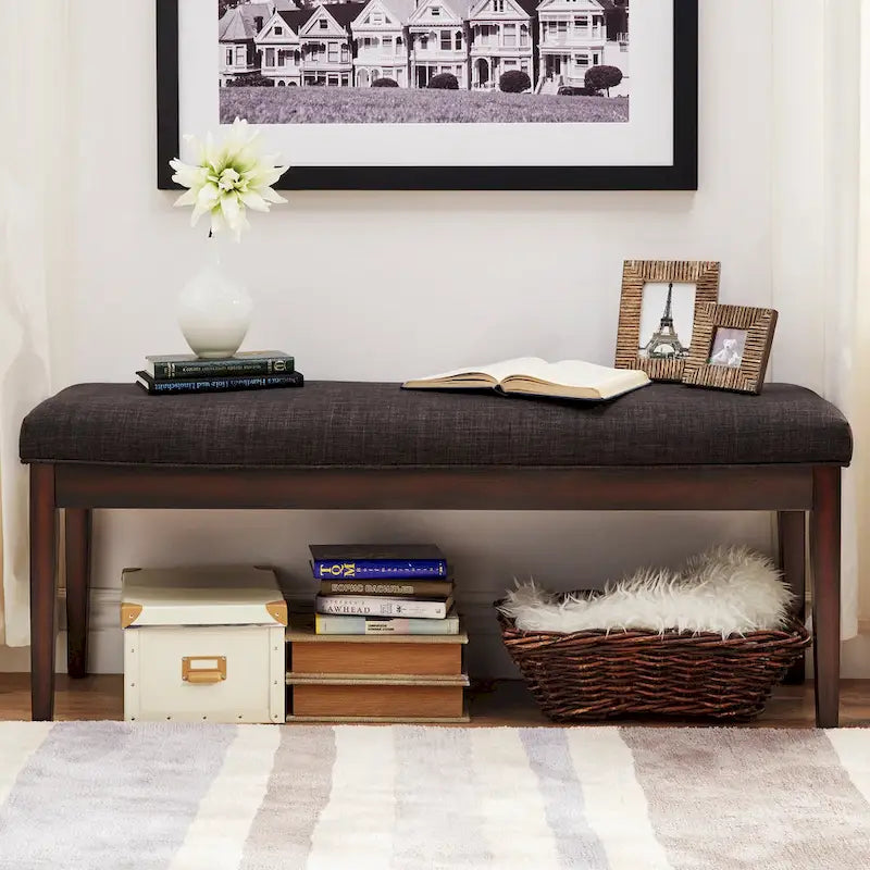 Banc Hawthorne au fini expresso rembourré par iNSPIRE Q Bold