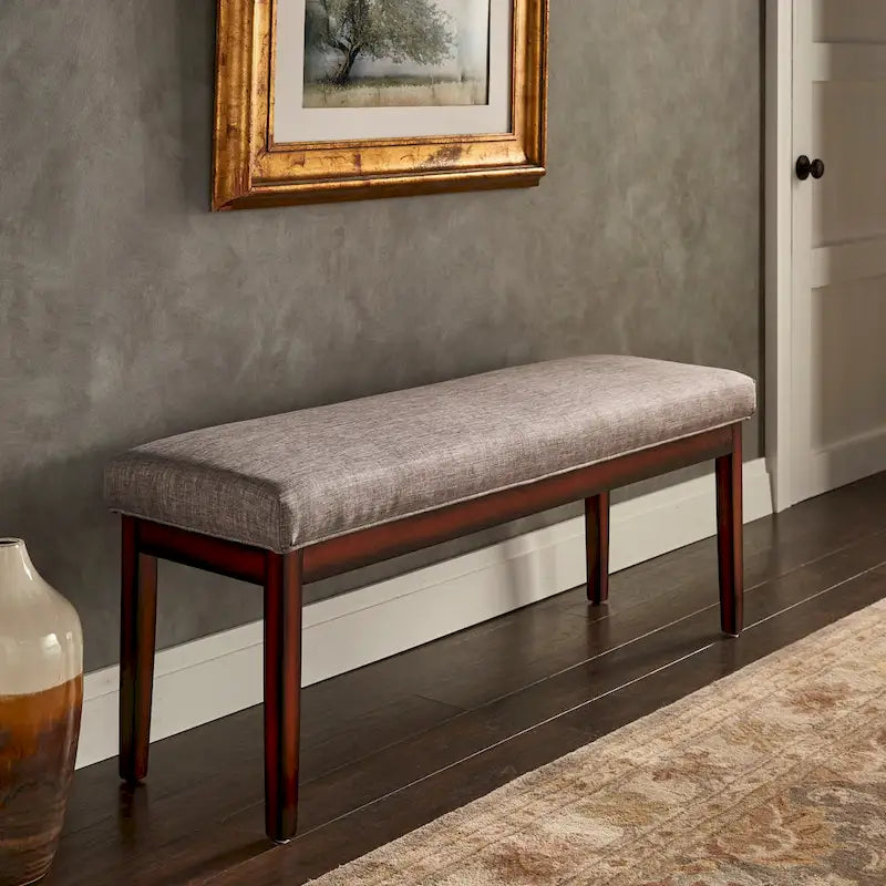 Banc Hawthorne au fini expresso rembourré par iNSPIRE Q Bold