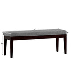 Banc Hawthorne au fini expresso rembourré par iNSPIRE Q Bold