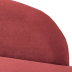 Chaise longue capitonnée beige / bleue / grise / orange / bordeaux avec rangement, simple