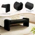 Banc de chambre tapissé Roland par HULALA HOME