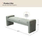 Banc de chambre tapissé Roland par HULALA HOME