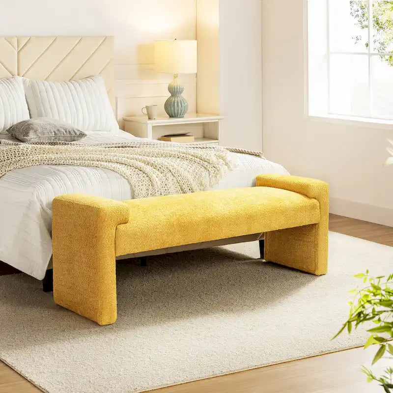 Banc de chambre tapissé Roland par HULALA HOME