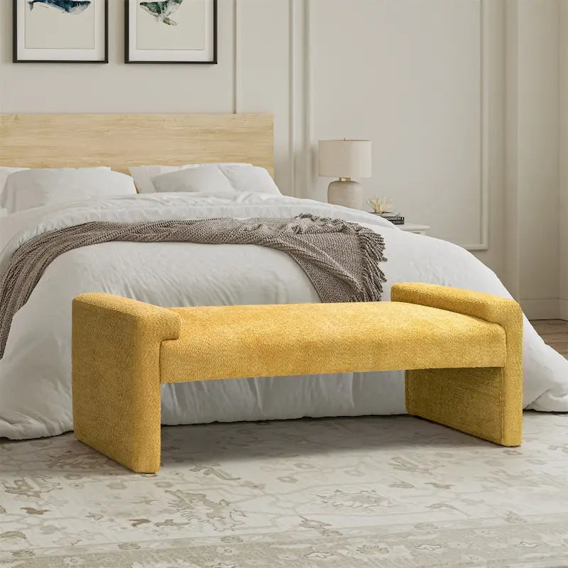 Banc de chambre tapissé Roland par HULALA HOME