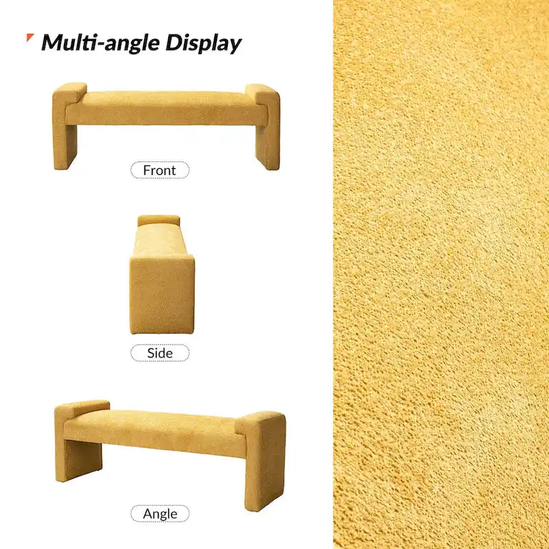 Banc de chambre tapissé Roland par HULALA HOME