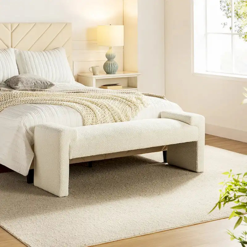 Banc de chambre tapissé Roland par HULALA HOME