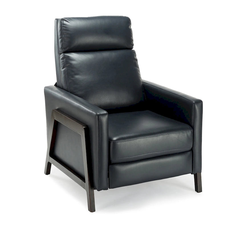 Fauteuil inclinable en similicuir, style milieu de siècle, individuel