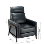 Fauteuil inclinable en similicuir, style milieu de siècle, individuel