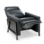 Fauteuil inclinable en similicuir, style milieu de siècle, individuel