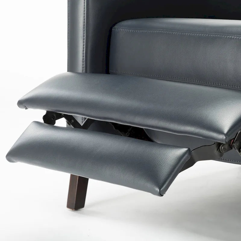 Fauteuil inclinable en similicuir, style milieu de siècle, individuel