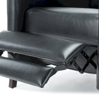Fauteuil inclinable en similicuir, style milieu de siècle, individuel