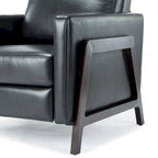 Fauteuil inclinable en similicuir, style milieu de siècle, individuel