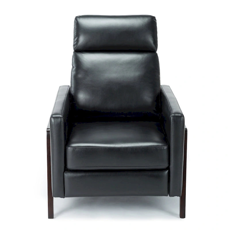 Fauteuil inclinable en similicuir, style milieu de siècle, individuel