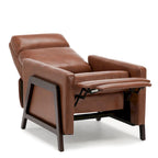 Fauteuil inclinable en similicuir, style milieu de siècle, individuel