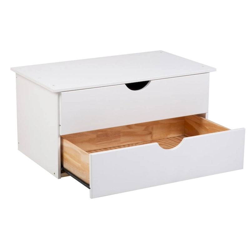 Palace Imports Commode de rangement interne à 2 tiroirs en bois massif pour armoires Kyle