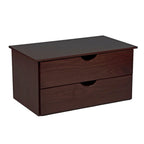 Palace Imports Commode de rangement interne à 2 tiroirs en bois massif pour armoires Kyle