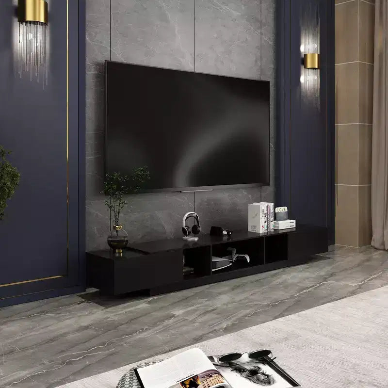 Meuble TV Famapy avec tiroirs et étagères de rangement