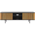 Anahi 2 Door 2 Shelf Media Stand - MED1501 - Black/Natural - Safavieh