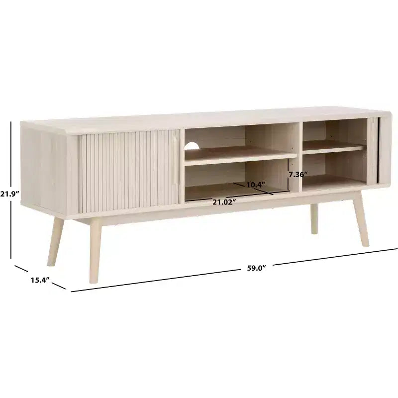 Meuble TV 2 portes 2 étagères Aphra - MED9624 - Safavieh