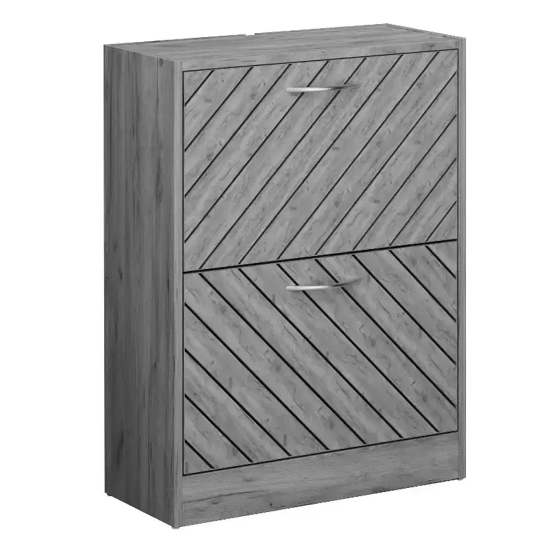 Meuble à chaussures d'entrée Famapy avec 2 tiroirs basculants
