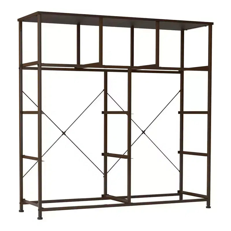 Crestlive Products Commode à 9 tiroirs en tissu extra large pour chambre à coucher, tour de rangement de vêtements avec cadre en acier robuste, plateau en bois, tiroirs faciles à tirer, poignées en bois