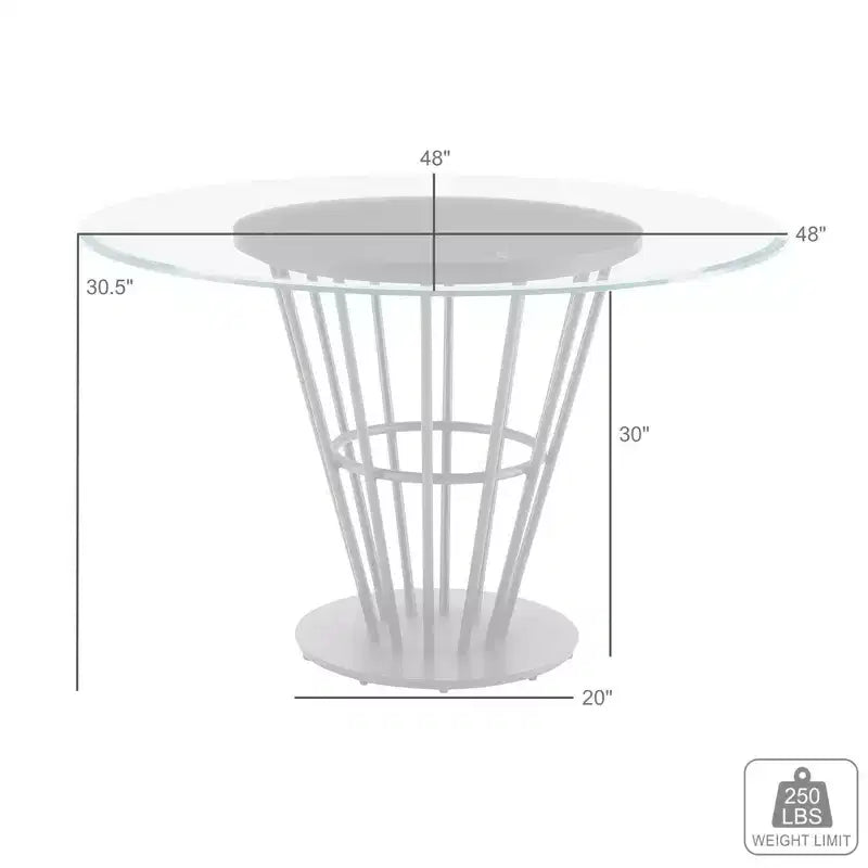 Table à manger ronde Veronica par Armen Living