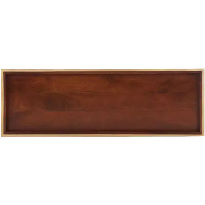 Console Akari en marbre - CNS3700A - Marron/Blanc - Safavieh