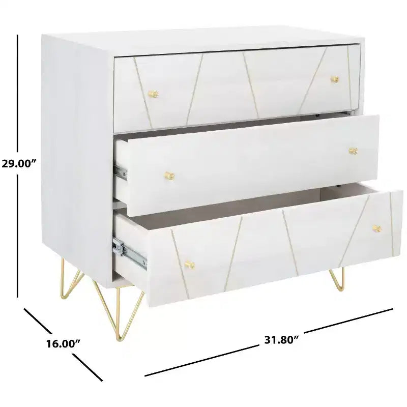 Commode à 3 tiroirs Marigold - CHS9001 - Safavieh