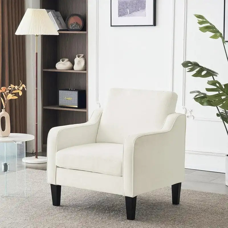 Fauteuil d'appoint moderne du milieu du siècle, assise individuelle – Plusieurs options de couleur