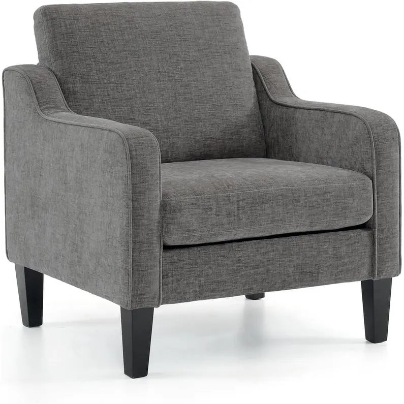 Fauteuil d'appoint moderne du milieu du siècle, assise individuelle – Plusieurs options de couleur