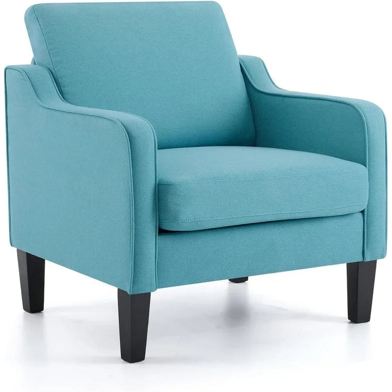 Fauteuil d'appoint moderne du milieu du siècle, assise individuelle – Plusieurs options de couleur